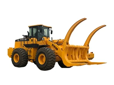 Cargadora para manipulación de troncos