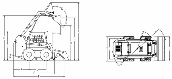 Minicargadora sobre ruedas JC65GH