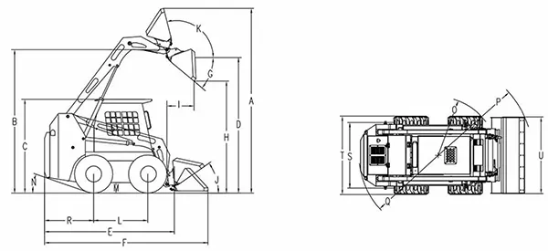 Minicargadora sobre ruedas JC75