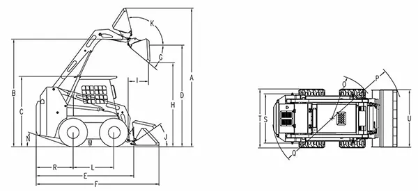 Minicargadora sobre ruedas JC25