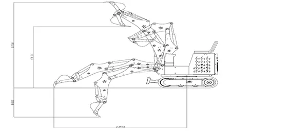 Excavadora eléctrica sobre orugas KE09