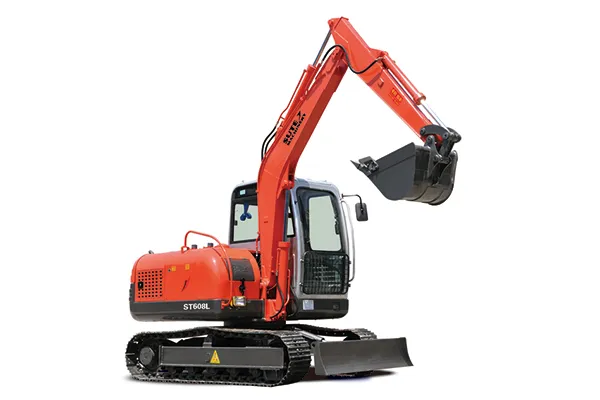 Miniexcavadora diésel sobre orugas ST608L